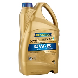 Моторное масло RAVENOL UFE Ultra Fuel Economy SAE 0W-8 (4л)