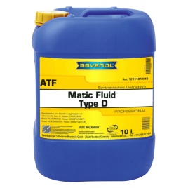 Трансмиссионное масло RAVENOL ATF Matic Fluid Type D (10л)