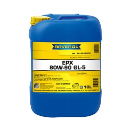Трансмиссионное масло RAVENOL Getriebeoel EPX SAE 80W-90 GL-5 (10л)