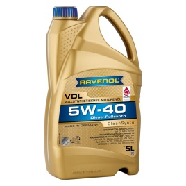Моторное масло RAVENOL VDL SAE 5W-40 (5л)