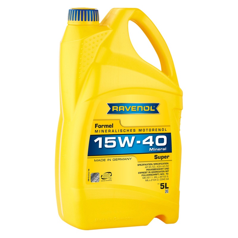 Моторное масло RAVENOL Formel Super SAE 15W-40 SF-CD (5л) фото 1