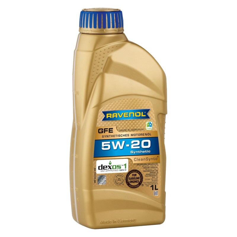 Моторное масло RAVENOL GFE SAE 5W-20 (1л) фото 1