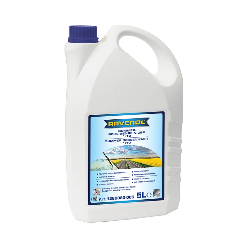 Омыватель летний концентрат RAVENOL Sommerscheibenr.Konz. 1:10 (5л) фото 1