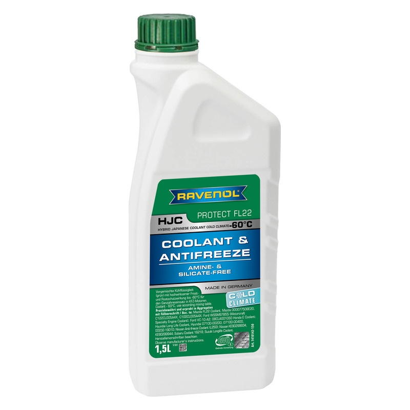 Антифриз готовый RAVENOL HJC COLD CLIMATE -60°C (1,5л) фото 1