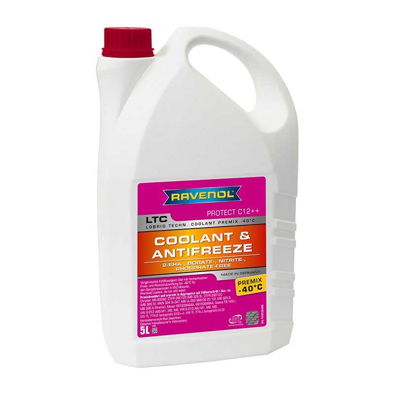 Антифриз готовый RAVENOL LTC Premix -40°C Protect C12++ (5л) фото 1