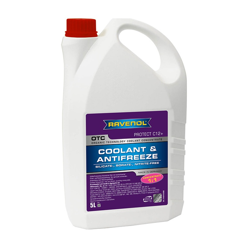 Антифриз концентрированный RAVENOL OTC Concentrate Protect C12+ (5л) фото 1