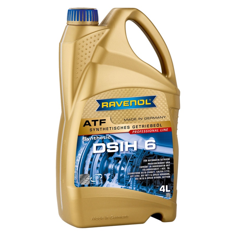 Трансмиссионное масло RAVENOL ATF DSIH 6 (4л) фото 1