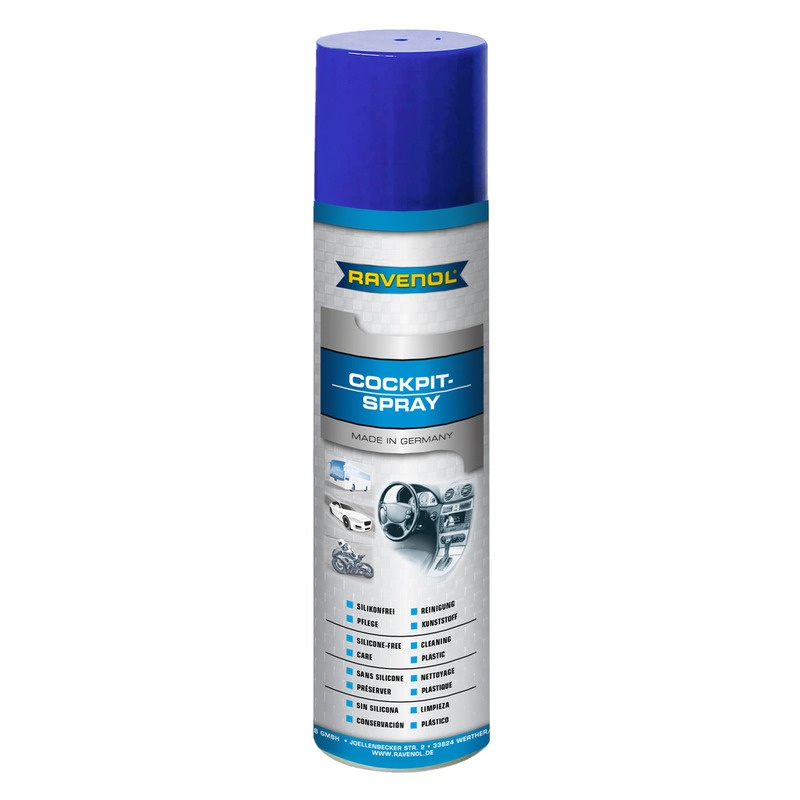 Полироль для пластмасс RAVENOL Cockpit-Spray (0,4л) фото 1
