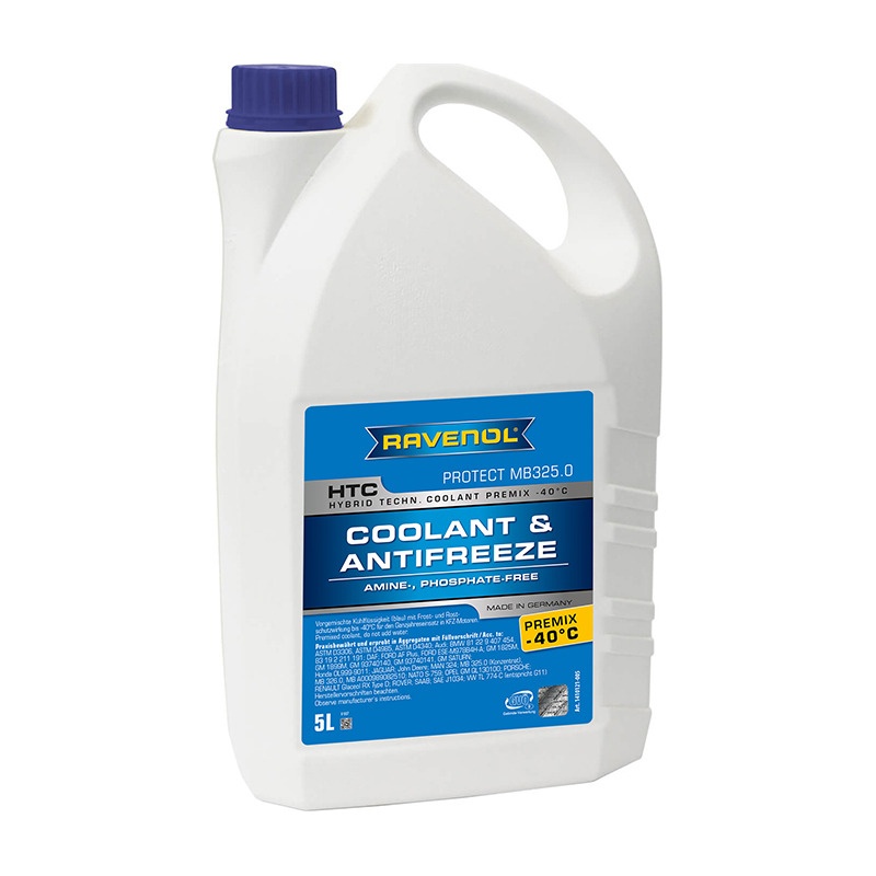 Антифриз готовый RAVENOL HTC Premix -40°C Protect MB325.0 (5л) фото 1