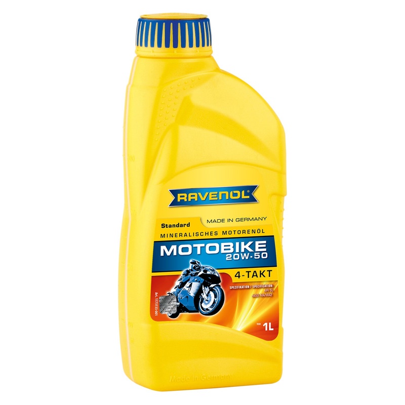 Моторное масло RAVENOL Motobike 4-T Standard SAE 20W-50 (1л) фото 1