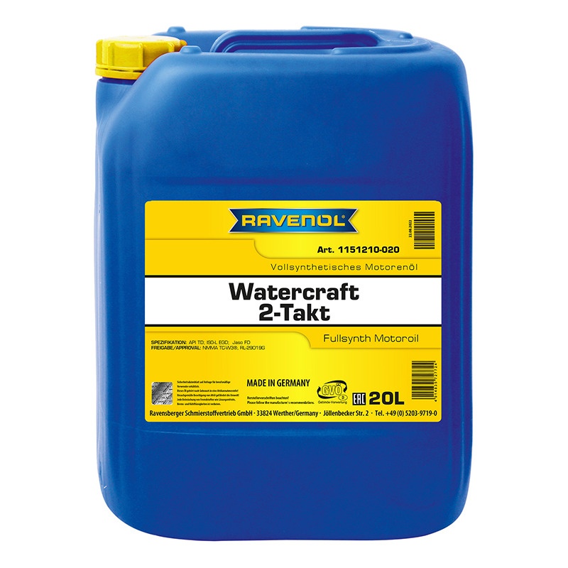 Моторное масло для 2-Такт RAVENOL WATERCRAFT Fullsynth. 2-Takt (20л) фото 1