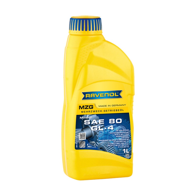 Трансмиссионное масло RAVENOL Getriebeoel MZG SAE 80 GL 4 (1л) фото 1