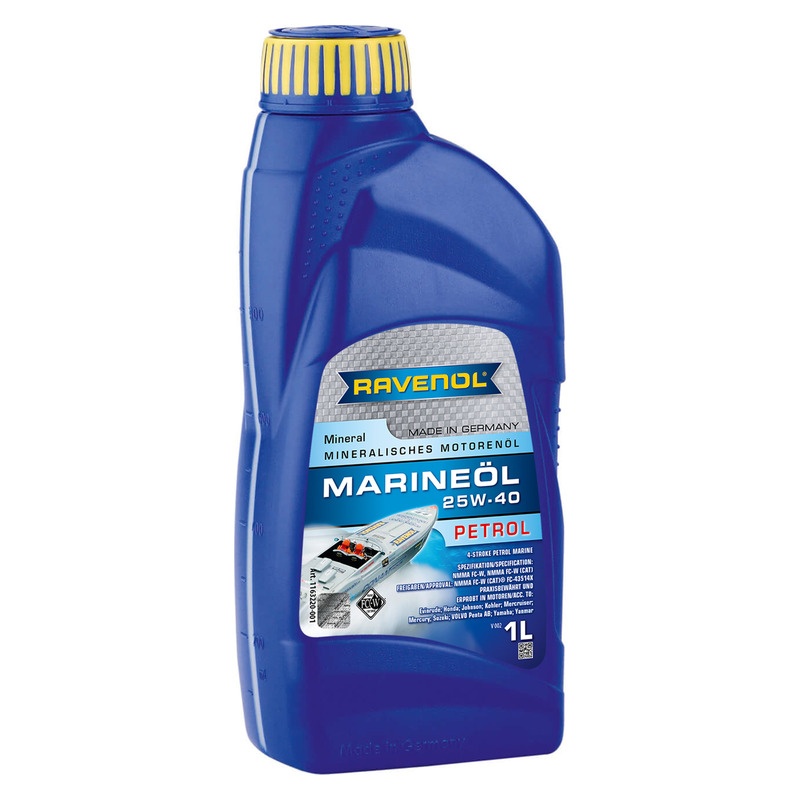 Моторное масло RAVENOL Marineoil PETROL SAE 25W-40 (1л) фото 1