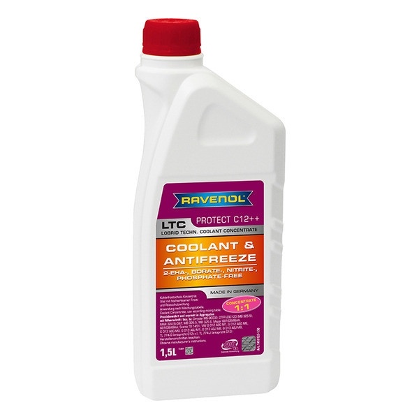 Антифриз концентрированный RAVENOL LTC Concentrate Protect C12++ (1,5л) фото 1