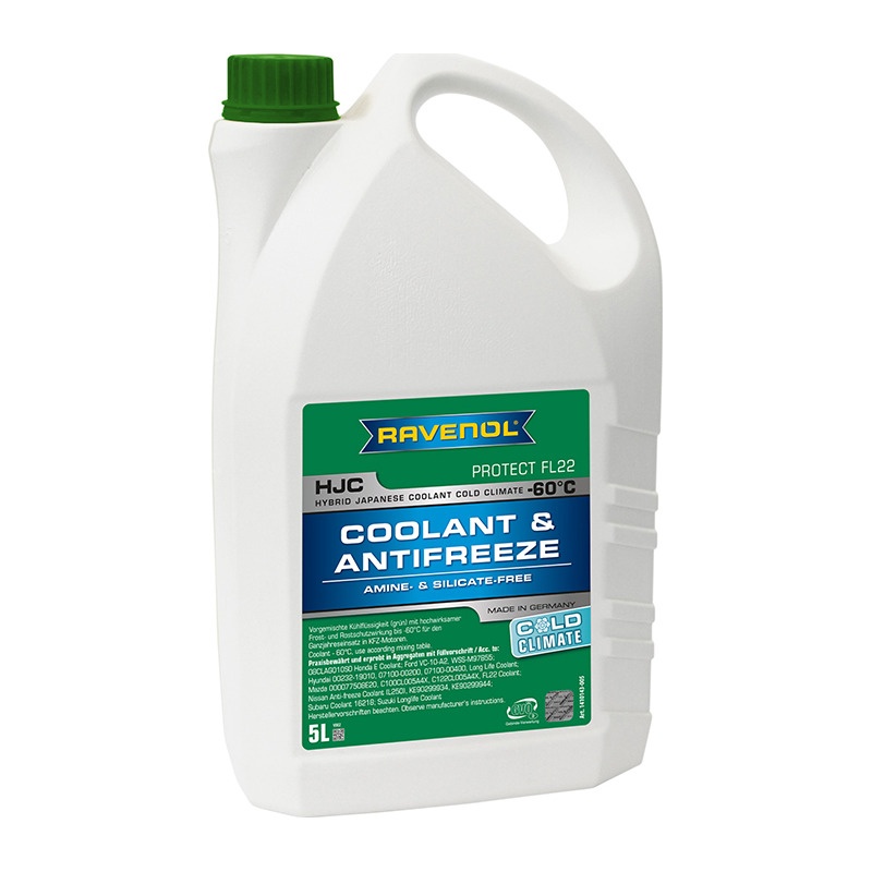 Антифриз готовый RAVENOL HJC COLD CLIMATE -60°C (5л) фото 1