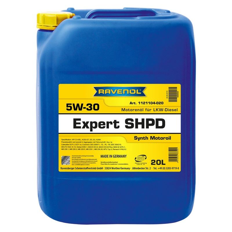 Моторное масло RAVENOL Expert SHPD SAE 5W-30 (20л) фото 1
