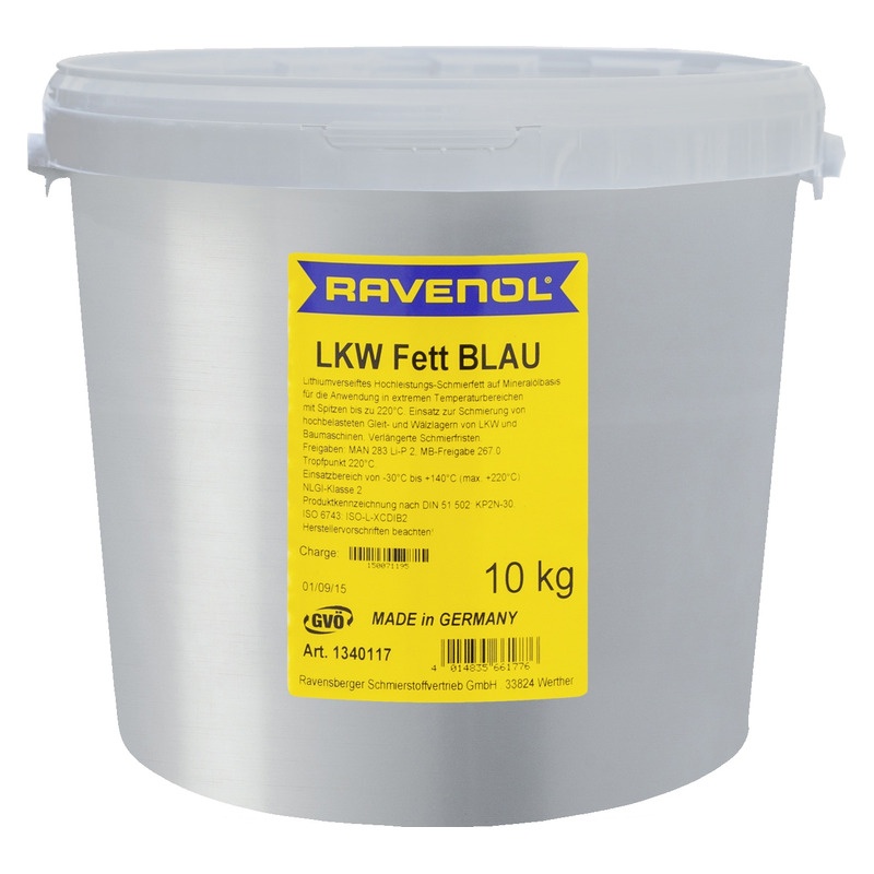 Смазка RAVENOL LKW Fett Blau (10кг) фото 1