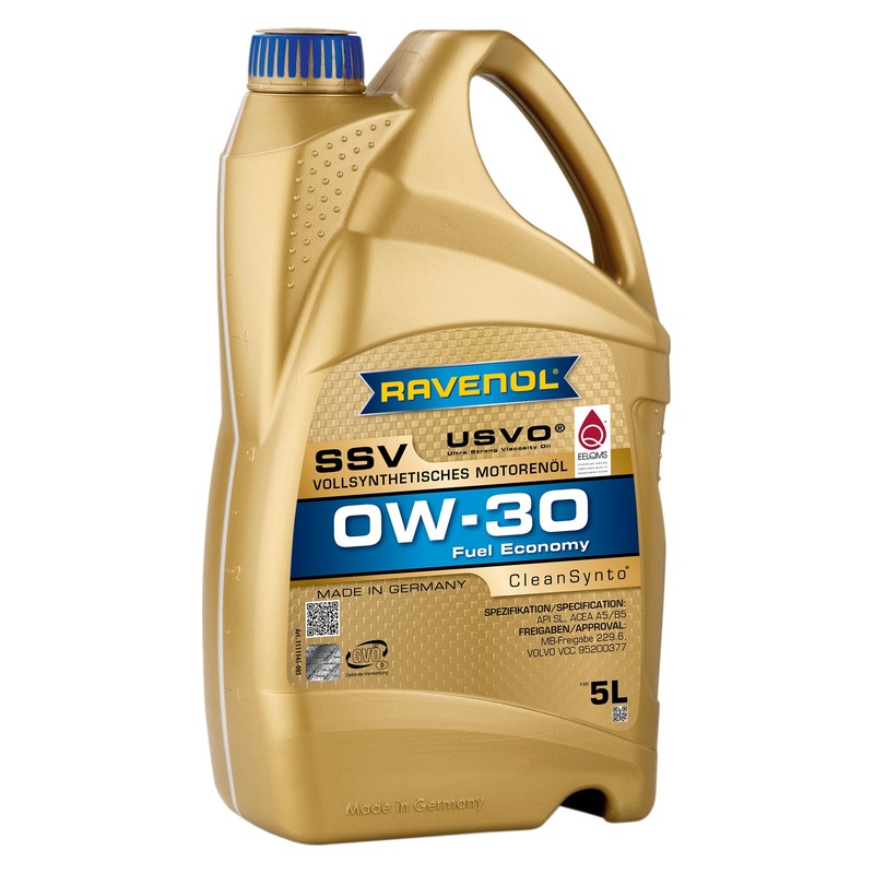 Моторное масло RAVENOL SSV Fuel Economy SAE 0W-30 (5л) фото 1