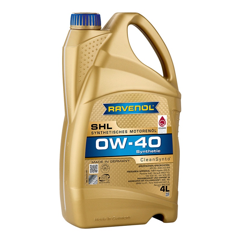 Моторное масло RAVENOL SHL SAE 0W-40 (4л) фото 1