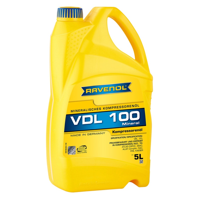 Компрессорное масло RAVENOL Kompressorenoel VDL 100 (5л) фото 1
