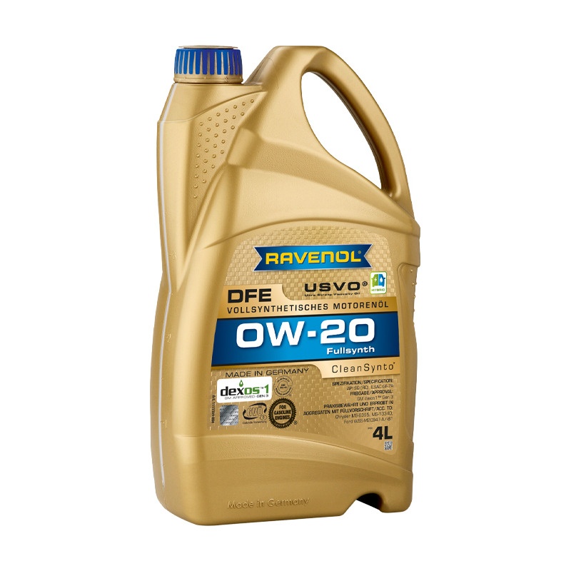 Моторное масло RAVENOL DFE SAE 0W-20 (4л) фото 1