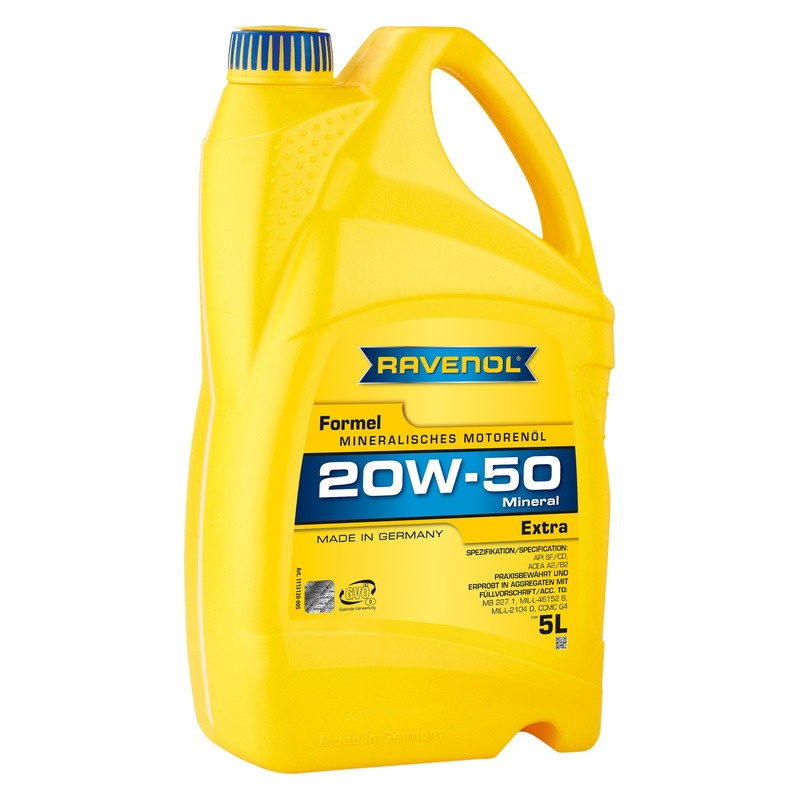 Моторное масло RAVENOL Formel Extra SAE 20W-50 (5л) фото 1