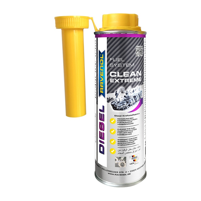 Присадка-очиститель топливной системы дизельных двигателей RAVENOL Diesel Clean Extreme (0,3 л) фото 1