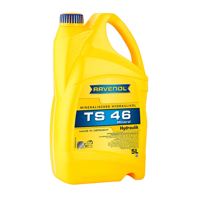 Гидравлическое масло RAVENOL Hydraulikoel TS 46 (HLP) (5л) фото 1