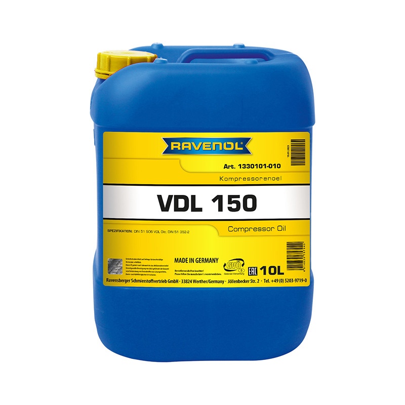 Компрессорное масло RAVENOL Kompressorenoel VDL 150 (10л) фото 1