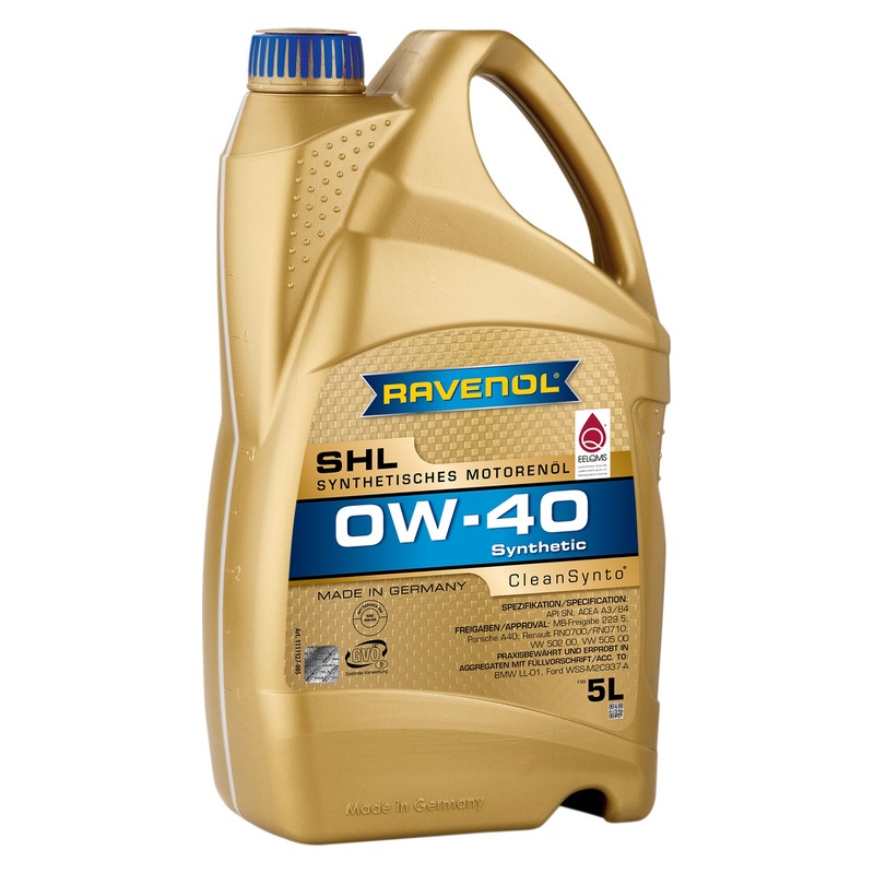 Моторное масло RAVENOL SHL SAE 0W-40 (5л) фото 1