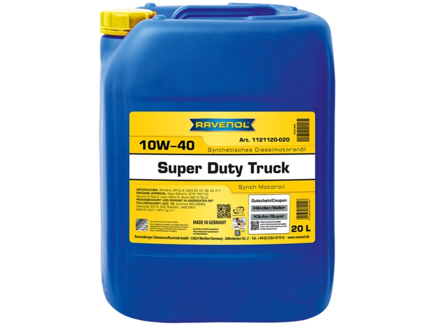Моторное масло RAVENOL SDT Super Duty Truck SAE 10W-40 (20л) фото 1