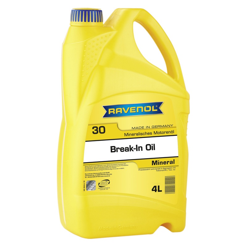 Обкаточное масло RAVENOL Break-In Oil SAE 30 (4л) фото 1