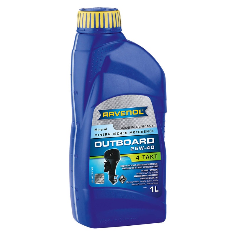 Моторное масло RAVENOL Outboardoel 4T SAE 25W-40 (1л) фото 1