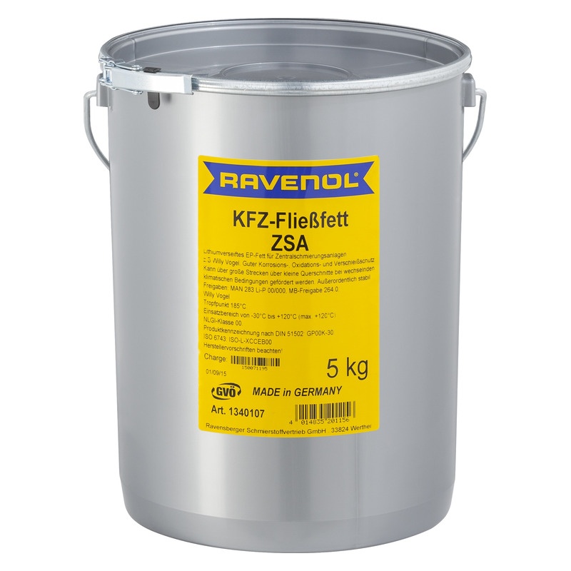 Смазка для централиз. систем RAVENOL KFZ-Fliessfett ZSA (5кг) фото 1