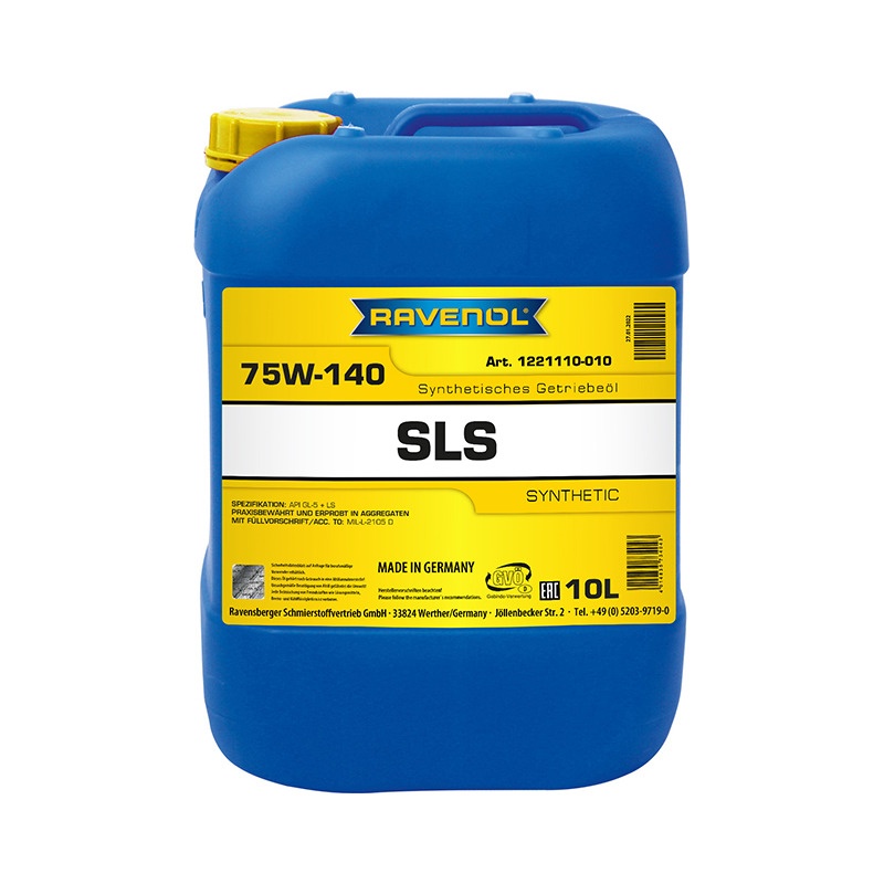 Трансмиссионное масло RAVENOL SLS SAE 75W-140 GL-5 + LS (10л) фото 1