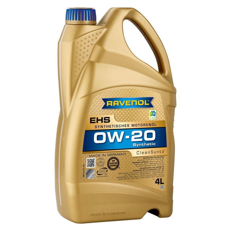 Моторное масло RAVENOL EHS SAE 0W-20 (4л) фото 1