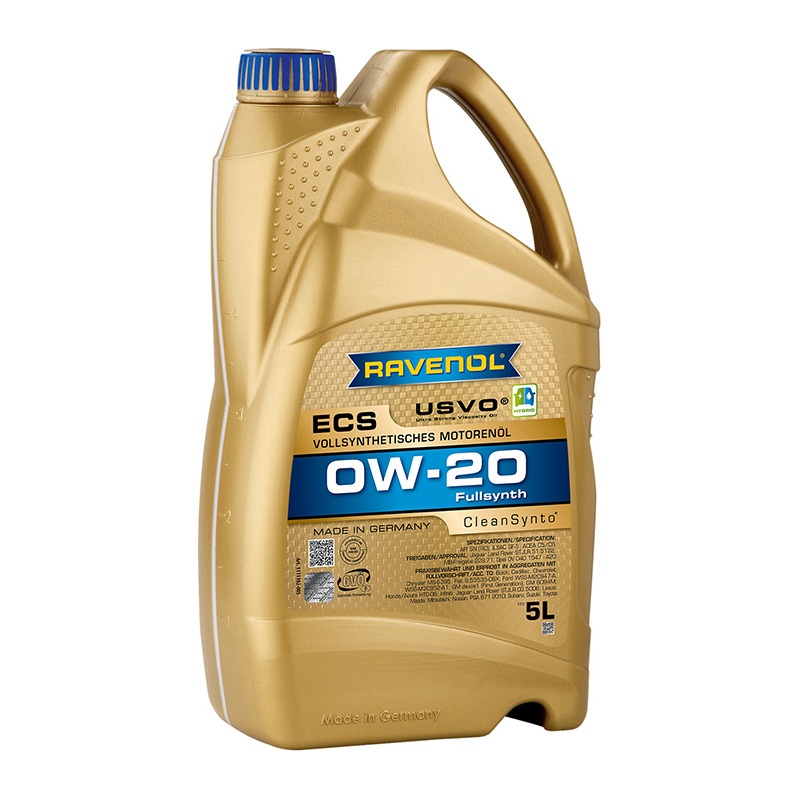 Моторное масло RAVENOL ECS EcoSynth SAE 0W-20 (5л) фото 1